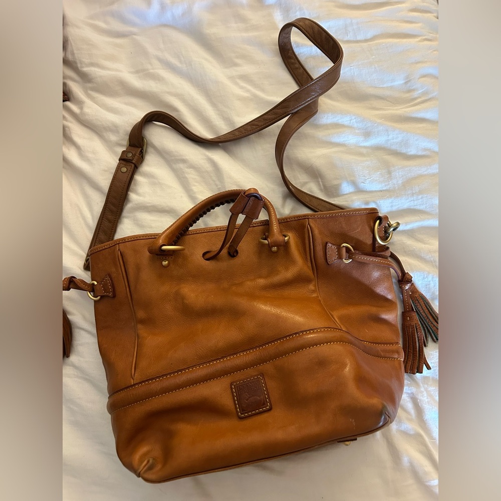 Dooney & Bourke Tan Leather Shoulder Bag